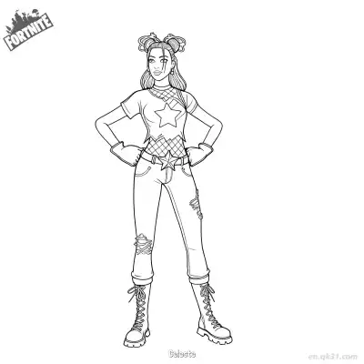 Free printable Celeste 01 Coloring Page - Free PDF Printable Fortnite Coloring Sheets coloring page